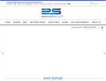 Tablet Screenshot of performancescrubs.com
